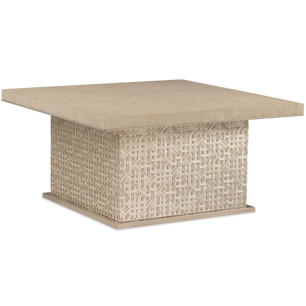 Geometry Square Cocktail Table, Champagne