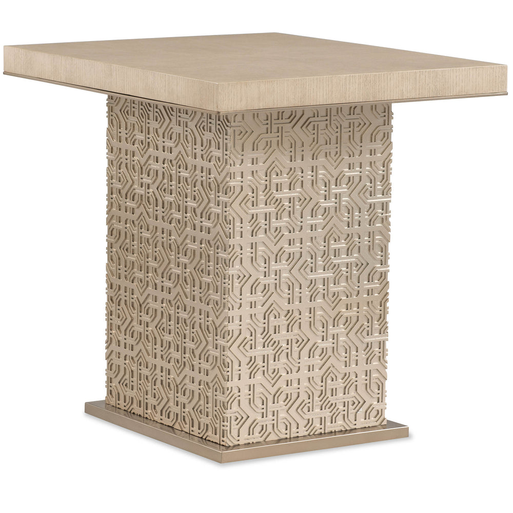 Geometry Side Table, Champagne