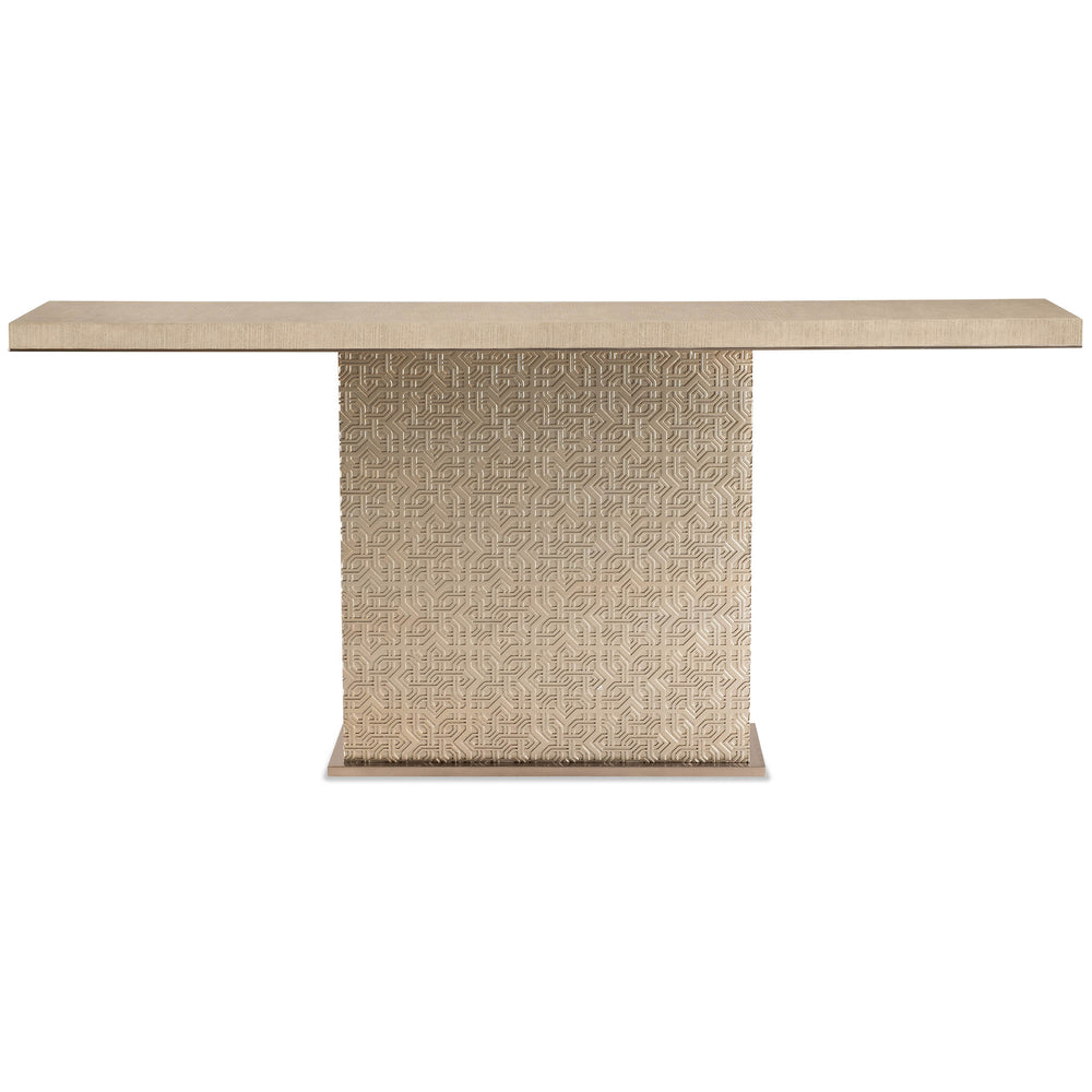 Geometry Console Table, Champagne