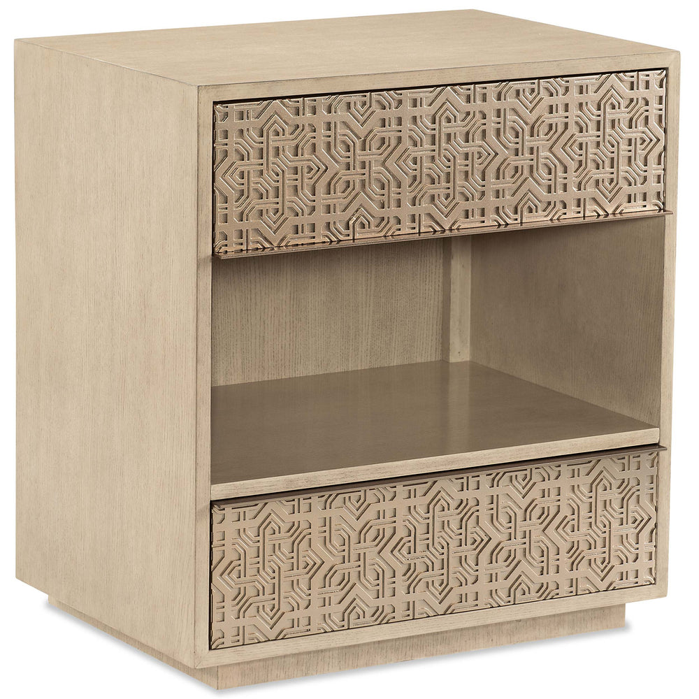 Geometry Nightstand, Champagne