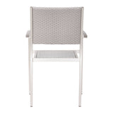 Metropolitan Dining Armchair, Gray, Set of 2