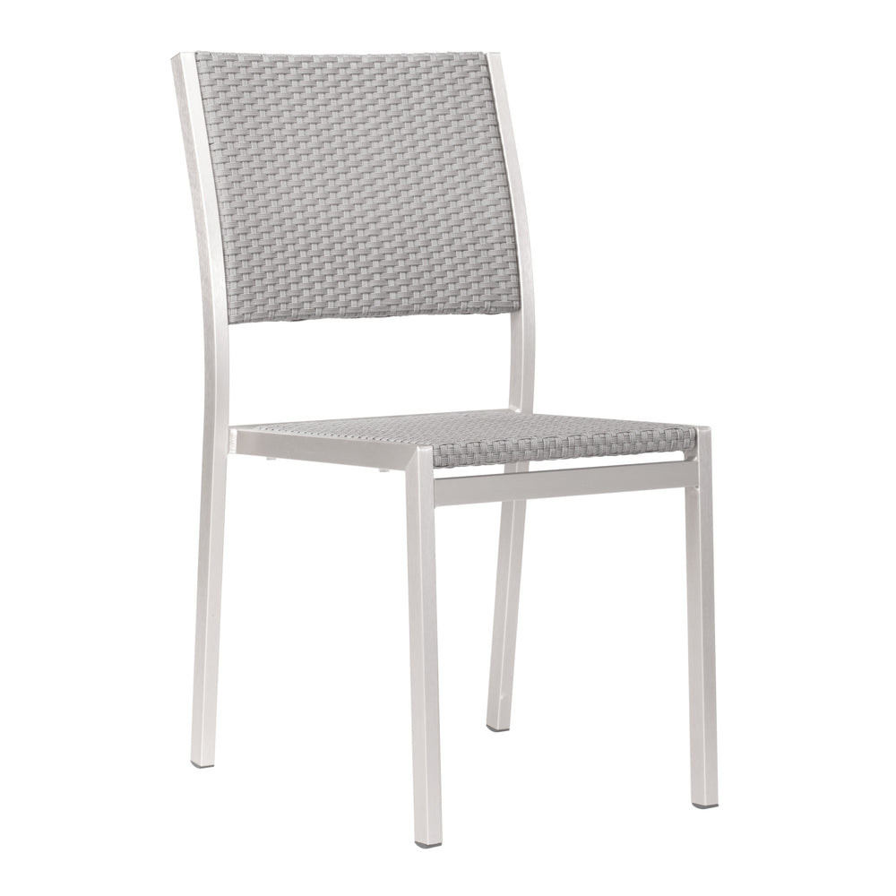 Metropolitan Armless Dining Chair, Gray, Set of 2