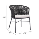 Freycinet Dining Chair, Black, Set of 2