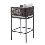 Palm Paradise Barstool, Gray
