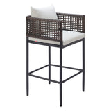 Palm Paradise Barstool, Gray