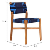 Serene Dining Chair, Blue