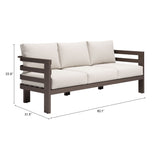Bal Harbor Sofa, White