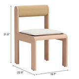 Island Dining Chair, White, Set of 2