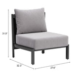 Horizon Accent Chair, Gray