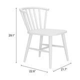 Shio Dining Chair, White