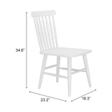 Zeilen Dining Chair, White, Set of 2
