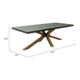 Suan Rectangular Dining Table, Gray