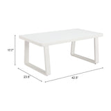 Welt Coffee Table, White