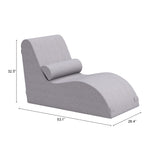 Luanda Lounge Chair, Gray