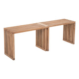Riviera Extendable Bench, Natural, Set of 2