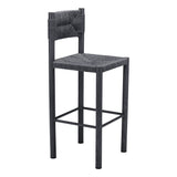 Iska Barstool, Black, Set of 2