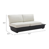 Tien RHF Loveseat, Beige