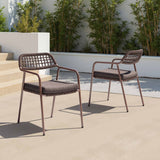 Rio Dining Chair, Brown, Set of 2