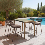 Rio Barstool, Brown, Set of 2