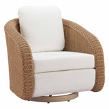Solara Swivel Chair, Ivory
