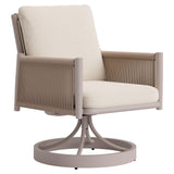 Rivan Swivel Dining Chair, Beige, Set of 2