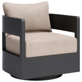 Foret Swivel Chair, Black