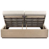 Varadero Beach Double Chaise, Gray