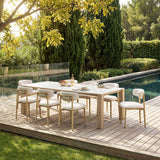 Leilani Rectangular Dining Table, White
