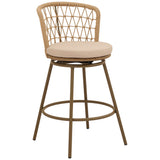 Islamorada Swivel Barstool, Brown