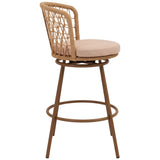 Islamorada Swivel Barstool, Brown