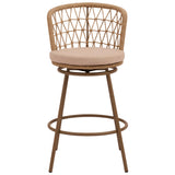 Islamorada Swivel Barstool, Brown