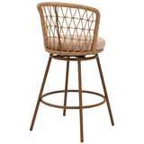 Islamorada Swivel Barstool, Brown