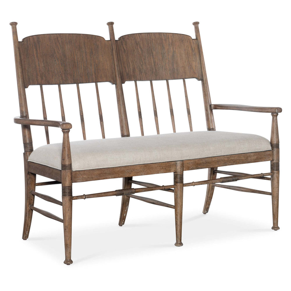 Americana Dining Bench, Honey-Furniture - Dining-High Fashion Home