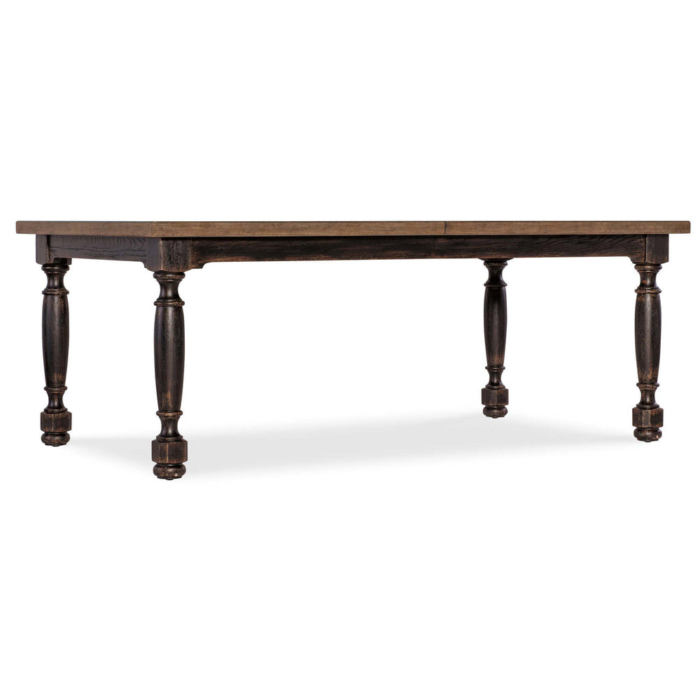 Americana Leg Dining Table, Molasses-Furniture - Dining-High Fashion Home