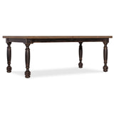 Americana Leg Dining Table, Molasses-Furniture - Dining-High Fashion Home