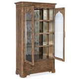 Americana Display Cabinet, Honey-Furniture - Storage-High Fashion Home