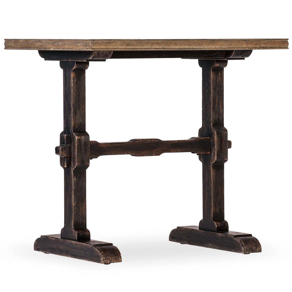 Americana Trestle End Table, Molasses-Furniture - Accent Tables-High Fashion Home