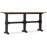 Americana Trestle Console Table, Molasses-Furniture - Accent Tables-High Fashion Home