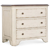 Americana Three-Drawer Two-Tone Nightstand, Daisy-Furniture - Bedroom-High Fashion Home