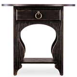 Americana One-Drawer Oval Nightstand, Molasses-Furniture - Bedroom-High Fashion Home