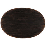Americana One-Drawer Oval Nightstand, Molasses-Furniture - Bedroom-High Fashion Home