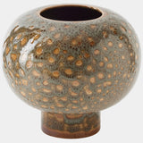 Allium Large Vase, Gray Splotch