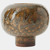 Allium Large Vase, Gray Splotch