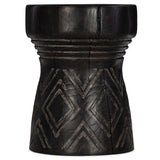 Carved Stump Side Table by Hooker