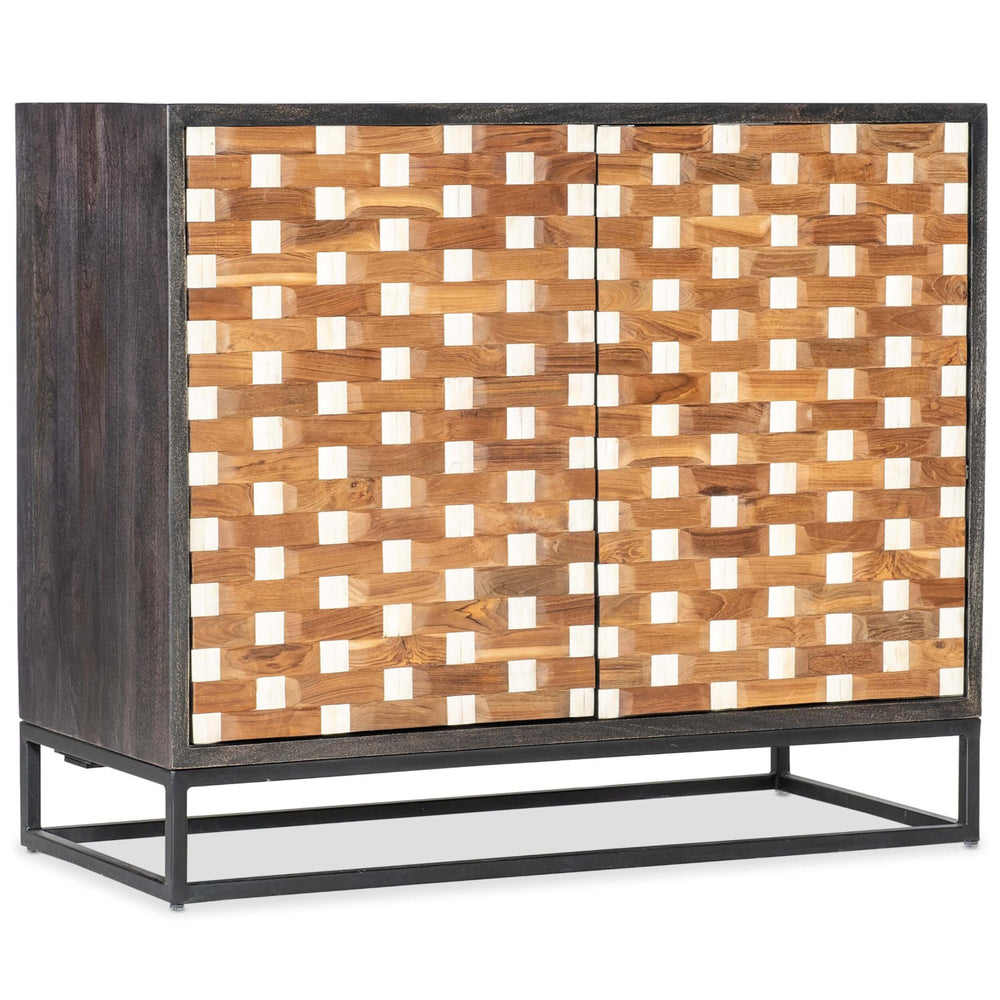 Weaver Two Door Chest, Natural and White