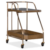 Walnut Wine and Bar Cart, Walnut