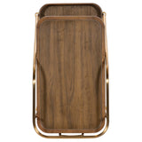 Walnut Wine and Bar Cart, Walnut