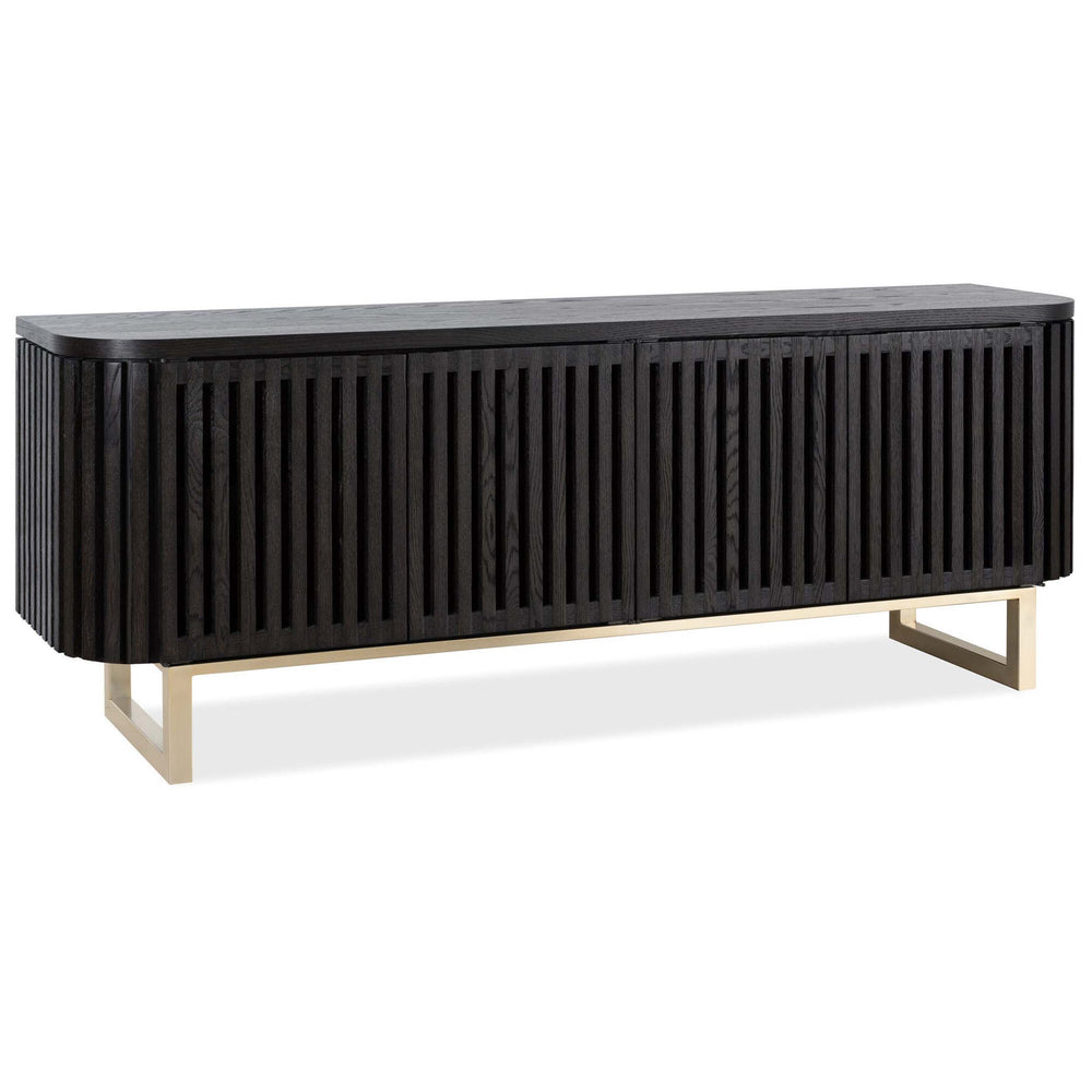 Easton Entertainment Console, Black-Furniture - Storage-High Fashion Home