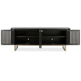 Easton Entertainment Console, Black-Furniture - Storage-High Fashion Home