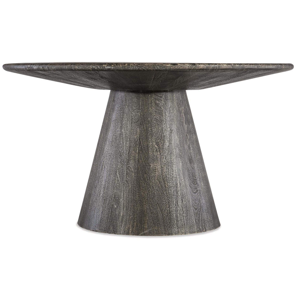 Madison Round Dining Table, Transparent Black-Furniture - Dining-High Fashion Home